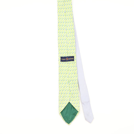 Back of Vintage 1990's Tommy Hilfiger Boats Geometric Patterned Tie
