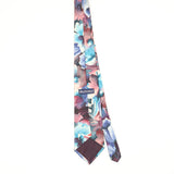Back Back of Vintage 1990's Manhattan Floral Patterned Tie
