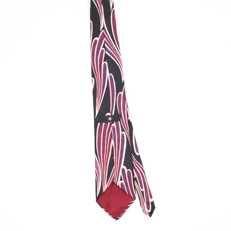 Back Back of Vintage 1990's Abstract Patterned Tie