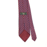 Back Detail of Vintage 1990's Jonelle Geometric Patterned Tie