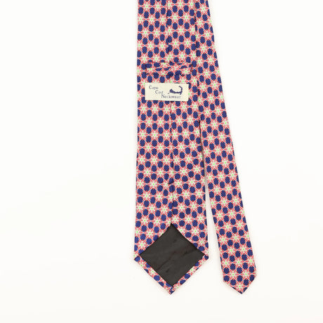 Back Detail of Vintage Cape Cod Geometric Patterned Tie