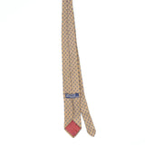 Back Back of Vintage 1980's Ralph Lauren Foulard Geometric Patterned Tie