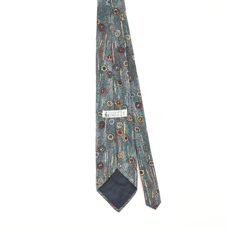 Back of Vintage 1990's Floral Patterned Tie