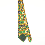 Back of Vintage 1980's Geometric Patterned Tie