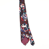 Back Back of Vintage 1990's Abstract Patterned Tie