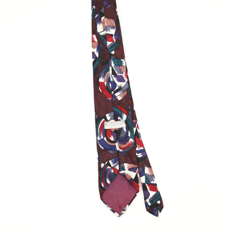 Back Back of Vintage 1990's Abstract Patterned Tie