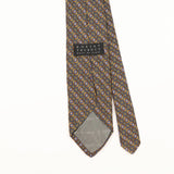 Back Detail of Vintage 1990's Robert Talbott Geometric Patterned Tie