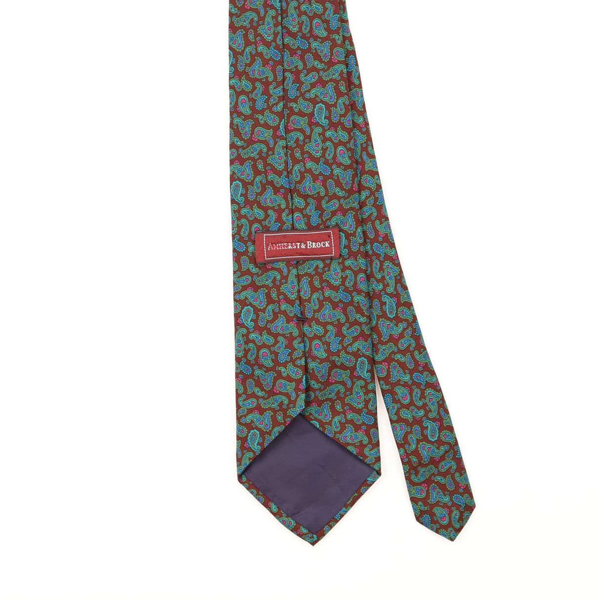 Back Detail of Vintage 1990's Paisley Patterned Tie