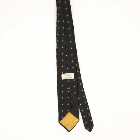 Back Back of Vintage 1980's Damon Geometric Patterned Tie