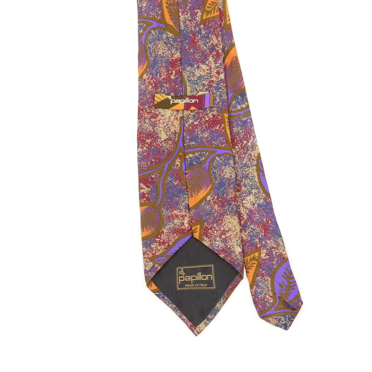 Back Detail of Vintage 1990's Abstract Patterned Tie