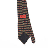 Back Back Detail of Vintage Bill Blass Striped Patterned Tie