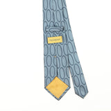 Back Detail of Vintage 1990's Yves Saint Laurent Geometric Patterned Tie