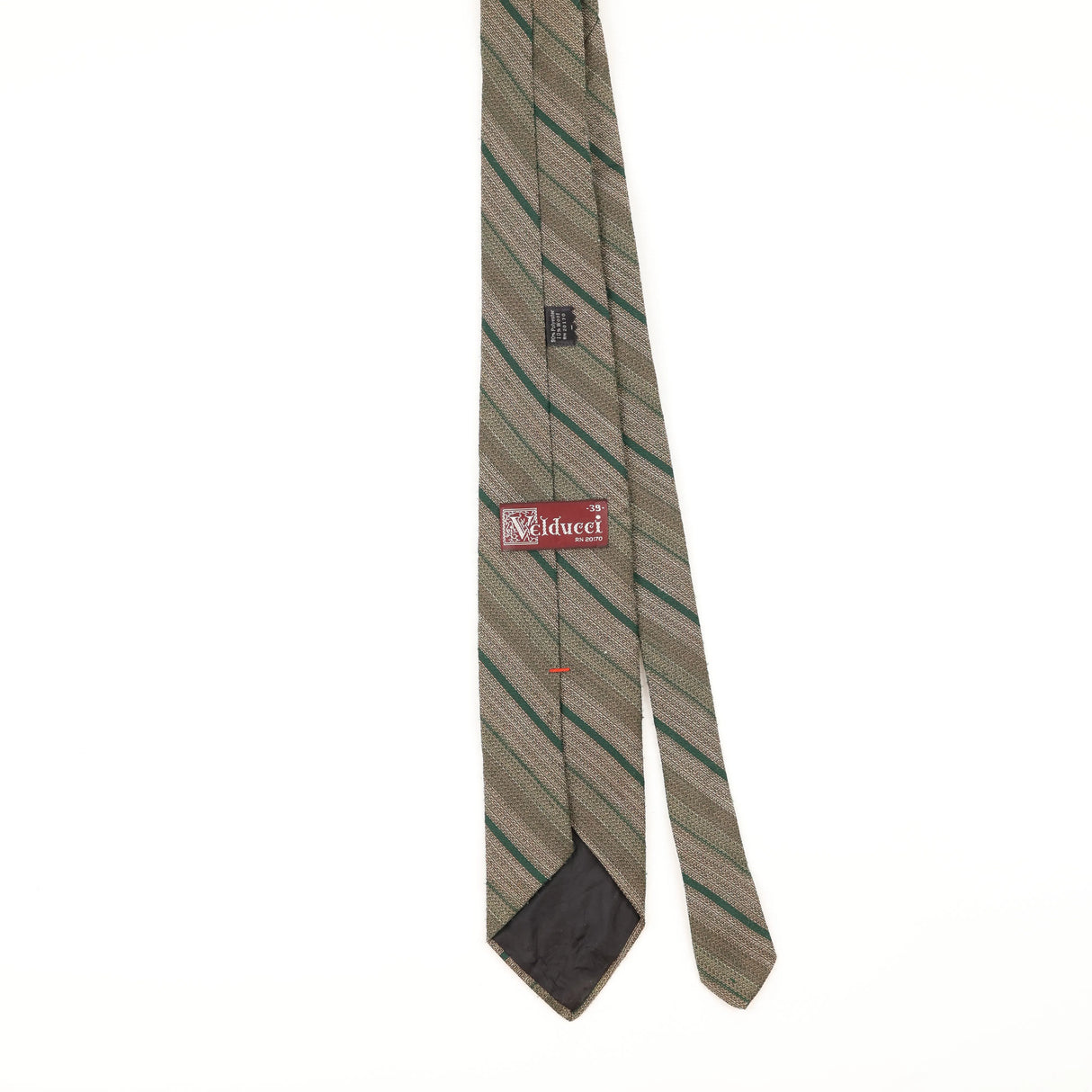 Back of Vintage 1980's Striped Patterned Tie