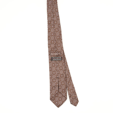 Back Back of Vintage 1990's Jos. A. Bank Geometric Patterned Tie