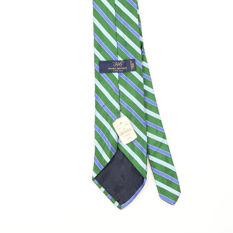 Back Back Detail of Vintage 1990's Brooks Brothers BNWT Striped Patterned Tie