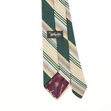 Back Back Detail of Vintage 1980's Oleg Cassini Striped Patterned Tie