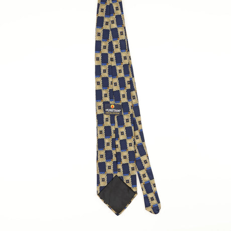 Back of Vintage 1990's Puritan Geometric Patterned Tie