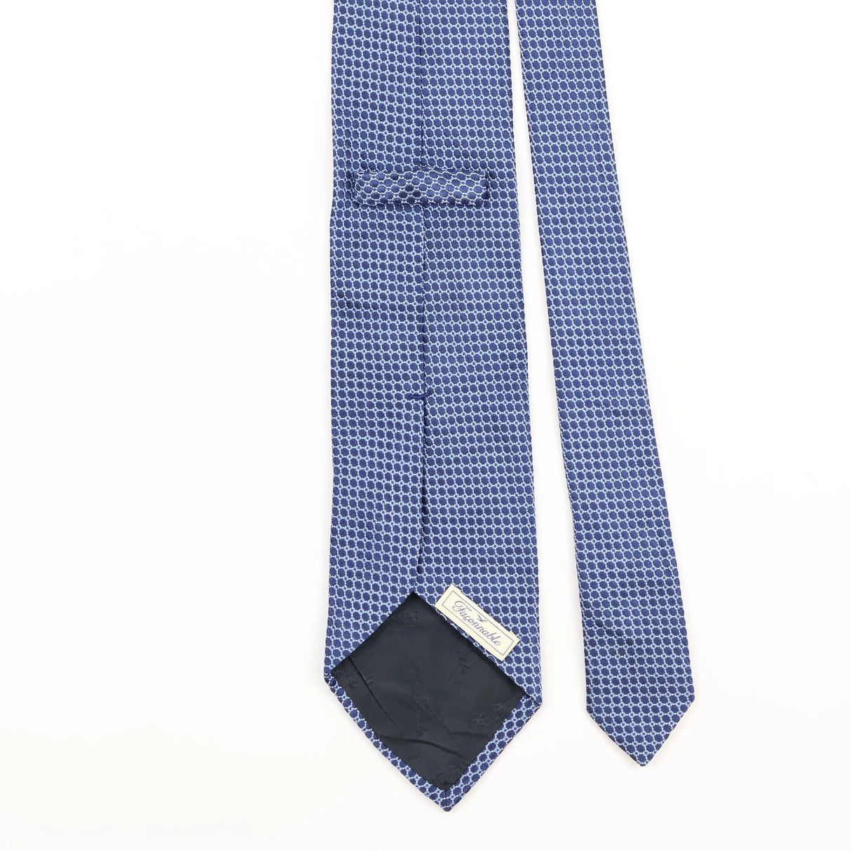 Back Detail of Vintage Geometric Patterned Tie