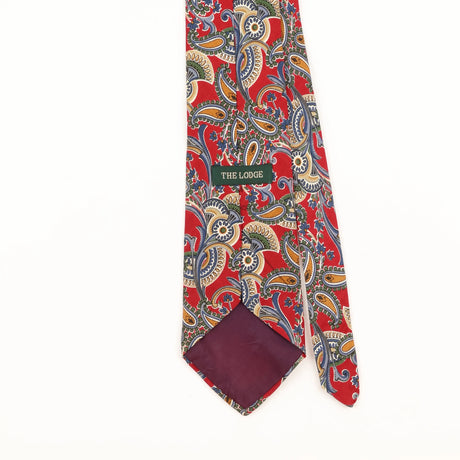Back Detail of Vintage 1990's Paisley Patterned Tie