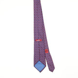 Back Back of Vintage 1990's Hermès Geometric Patterned Tie