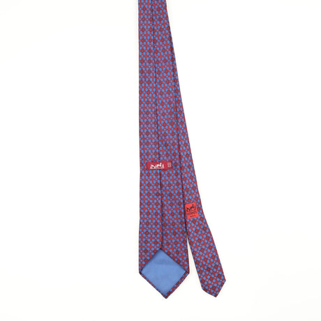 Back Back of Vintage 1990's Hermès Geometric Patterned Tie