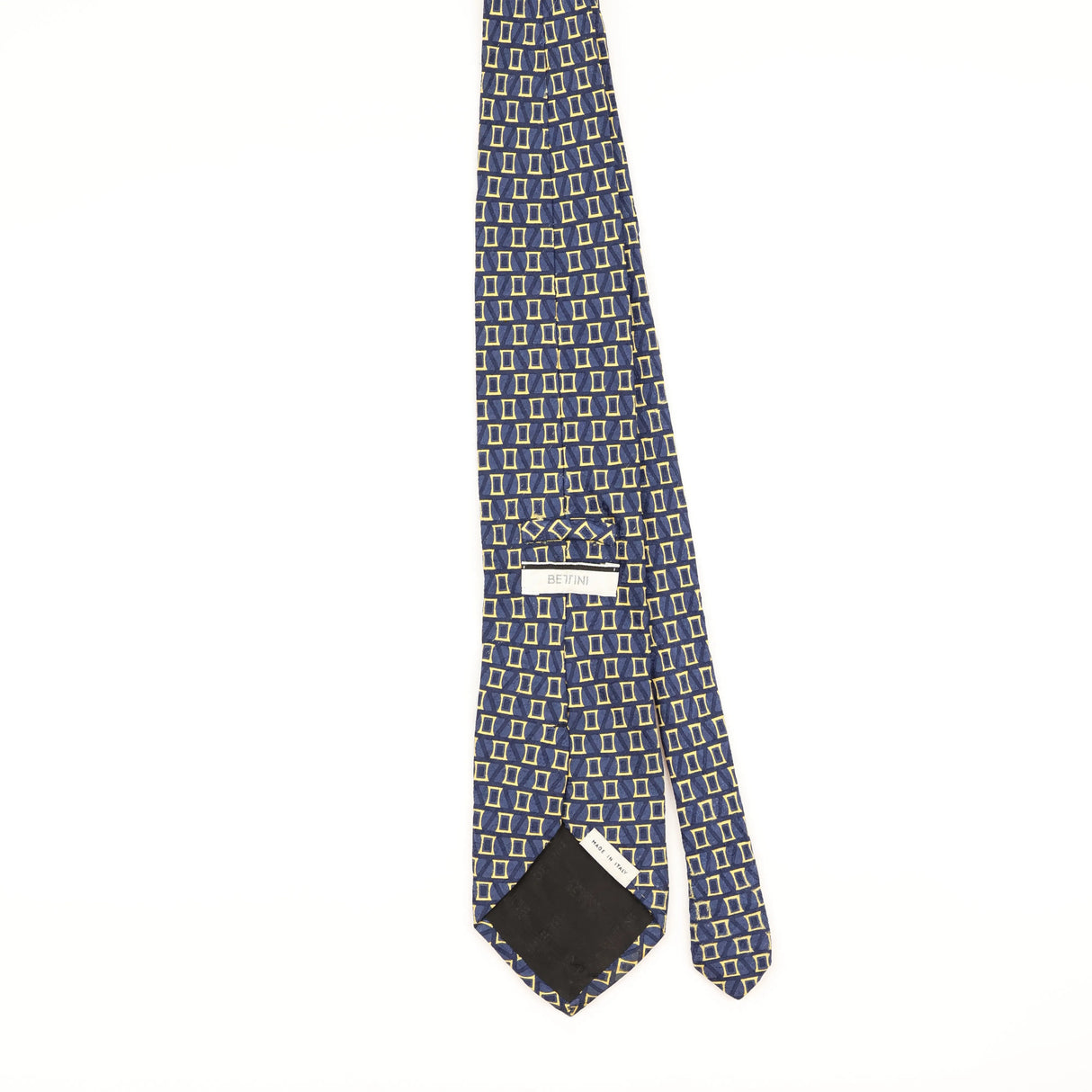Back of Vintage 1990's Geometric Patterned Tie
