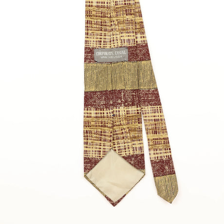 Back Detail of Vintage 1990's Van Heusen Striped Patterned Tie