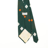 Back Detail of Vintage 1980's Geometric Patterned Tie