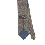 Back Detail of Vintage 1990's Tie Rack Leonardo Sirelli Paisley Patterned Tie