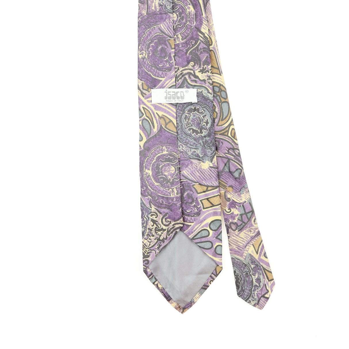 Back Back Detail of Vintage 1990's Isaco Abstract Patterned Tie