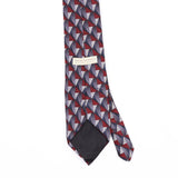 Back Back Detail of Vintage 1990's Haggar Geometric Patterned Tie