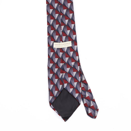 Back Back Detail of Vintage 1990's Haggar Geometric Patterned Tie
