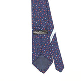 Back Detail of Vintage 1990's Salvatore Ferragamo Geometric Patterned Tie