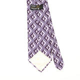 Back Back Detail of Vintage 1980's Geometric Patterned Tie