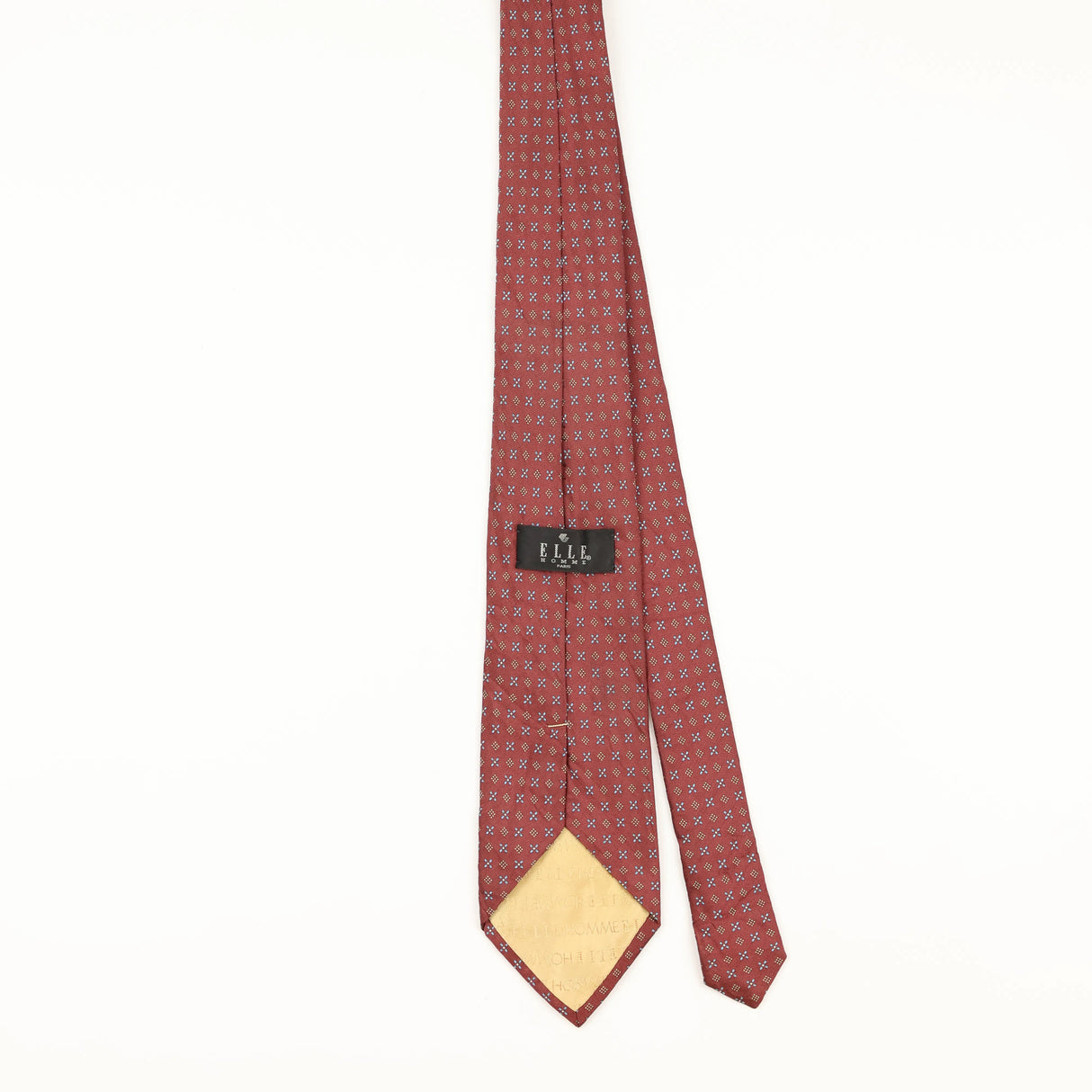 Back of Vintage 1990's Geometric Patterned Tie