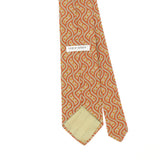 Back Detail of Vintage 1990's Giorgio Armani Geometric Patterned Tie