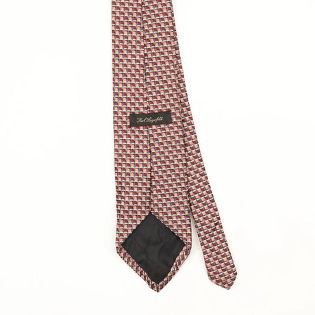 Back Back Detail of Vintage 1990's Karl Lagerfeld Geometric Patterned Tie
