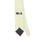 Back Back Detail of Vintage 1990's Squares Geometric Patterned Tie