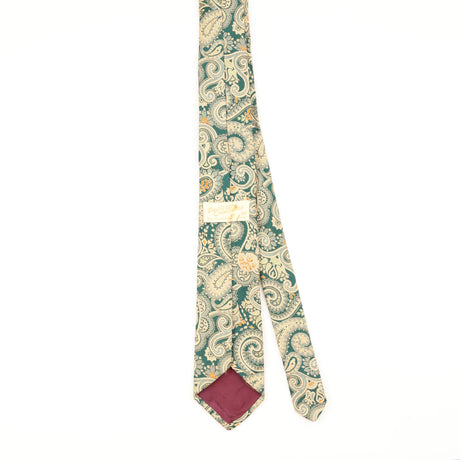 Back of Vintage 1980's Paisley Patterned Tie