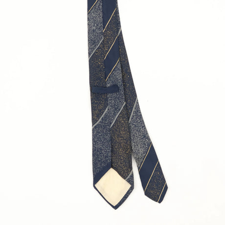 Back Back Detail of Vintage 1990's Vitaliano Pancaldi Striped Patterned Tie