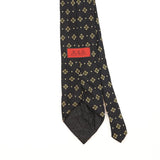 Back Detail of Vintage Bill Blass Geometric Patterned Tie