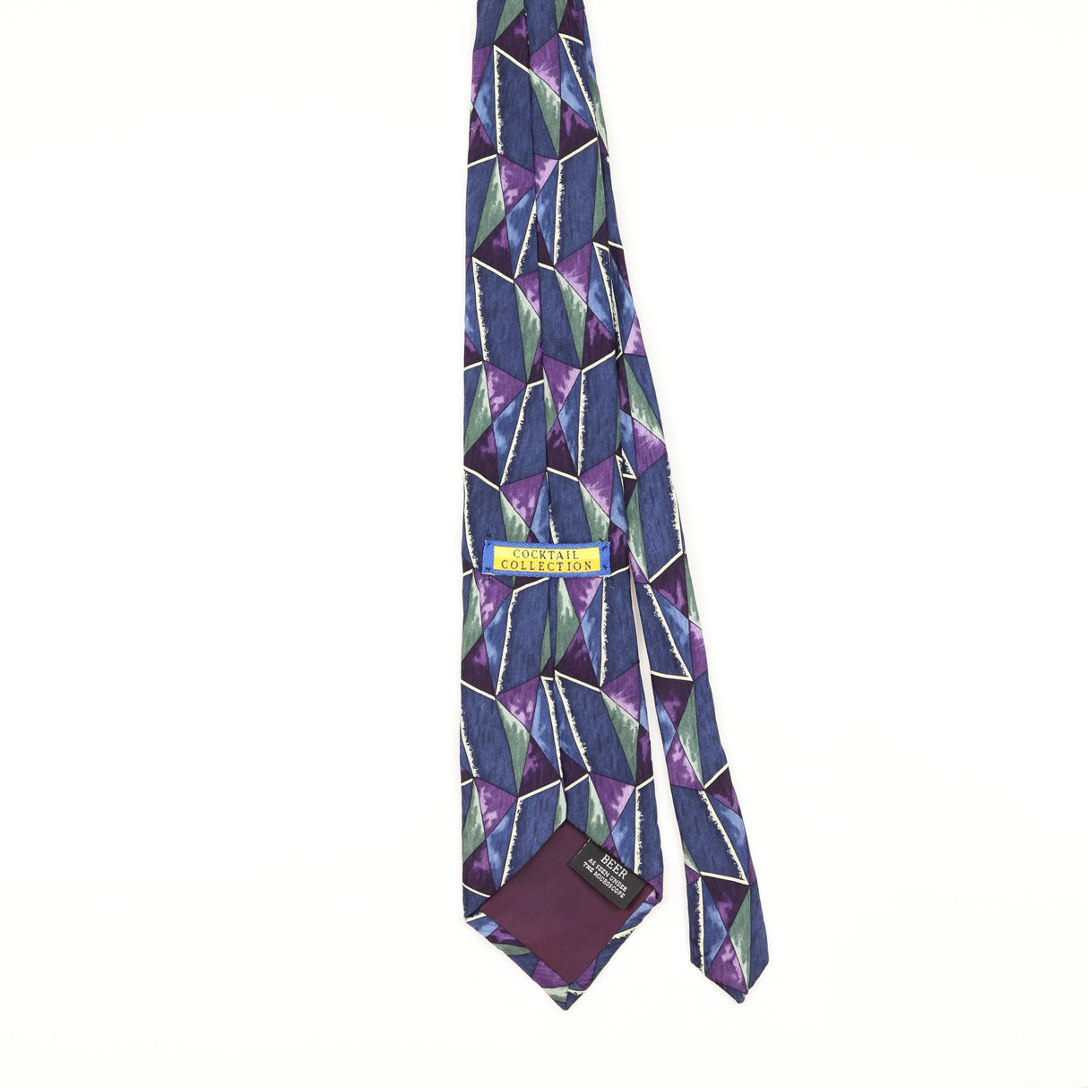 Back of Vintage 1990's Abstract Patterned Tie
