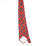 Back Back of Vintage 1990's Tartan Plaids & Checks Patterned Tie