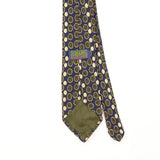 Back Detail of Vintage 1990's Chaps by Ralph Lauren Circles Geometric Patterned Tie