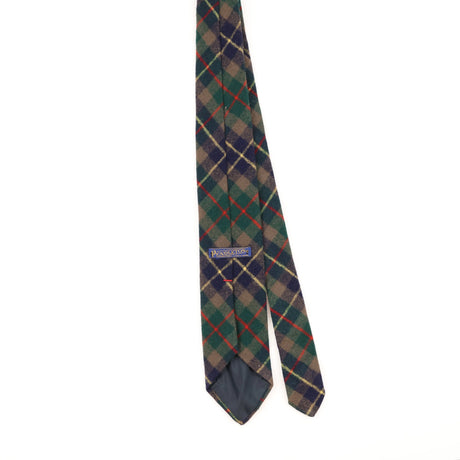 Back of Vintage 1990's Pendleton Plaids & Checks Patterned Tie