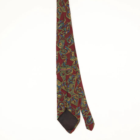 Back Back of Vintage 1990's Abstract Patterned Tie