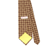 Back Back Detail of Vintage 1980's Geometric Patterned Tie