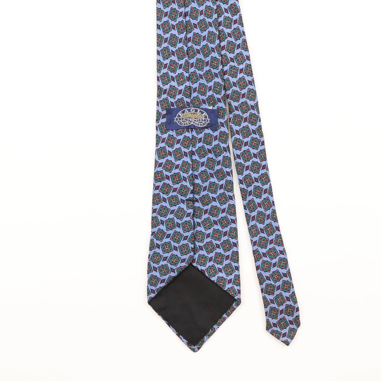 Back Detail of Vintage 1990's Geometric Patterned Tie