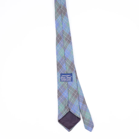 Back Back of Vintage 1980's U.S. Polo Assn. Tartan Tweed Plaids & Checks Patterned Tie
