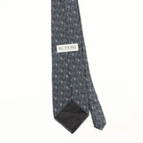 Back Back Detail of Vintage Gianfranco Ruffini Geometric Patterned Tie